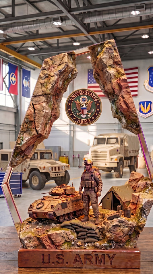 Military Style Resin Lamps